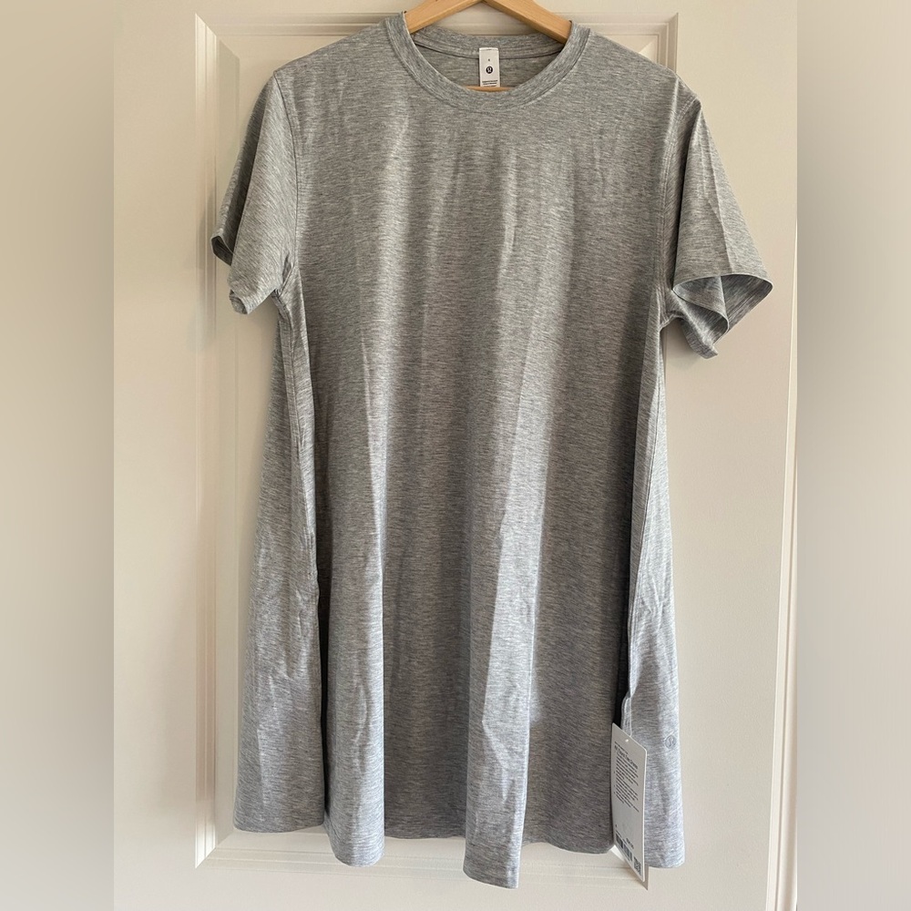 Lululemon All Yours Tee Dress Pima Cotton Size 4 HSVD New
